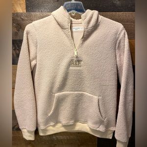 Abercrombie & Fitch Kids 1/4 Sherpa Hoodie NWOT